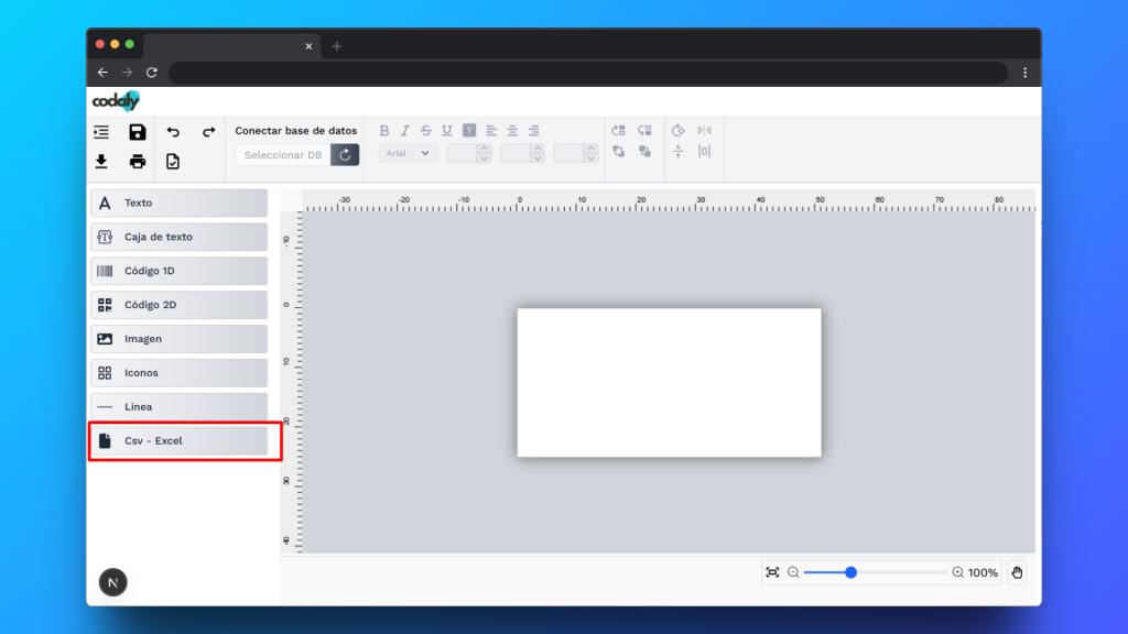 Agregar base de datos CSV o excel