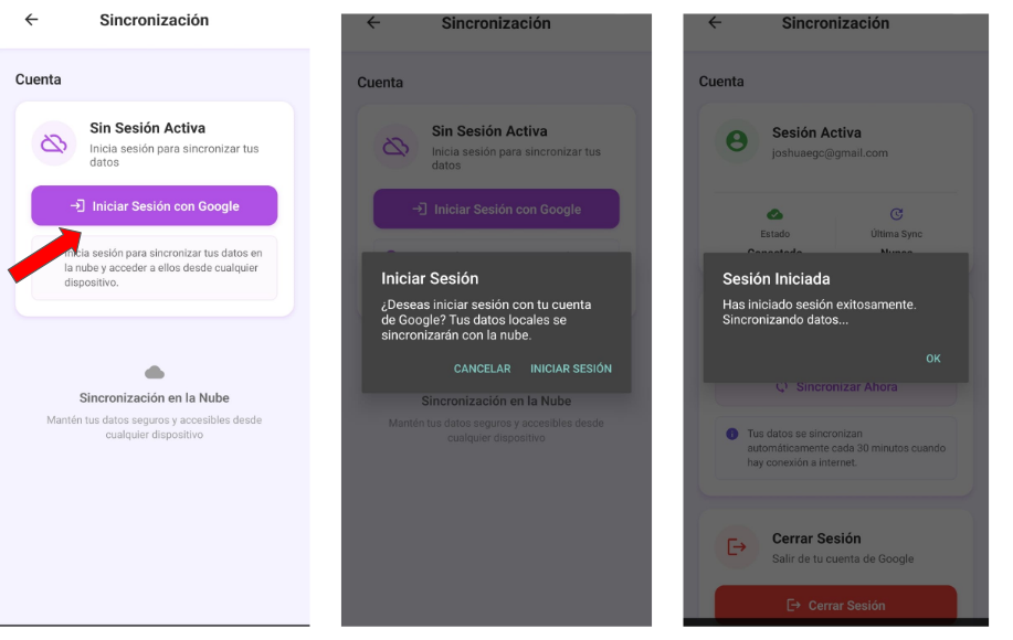 Respaldo y sincronización en línea 3